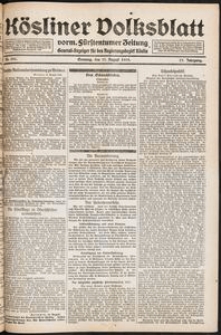 Kösliner Volksblatt [1919-08] Nr. 191