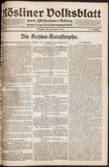 Kösliner Volksblatt [1919-08] Nr. 193