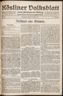 Kösliner Volksblatt [1919-08] Nr. 196