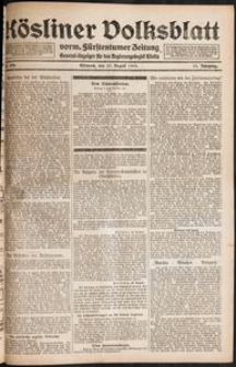 Kösliner Volksblatt [1919-08] Nr. 199