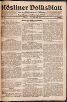 Kösliner Volksblatt [1919-09] Nr. 223