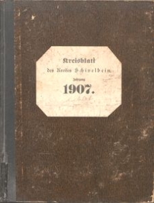 Kreisblatt des Kreises Schivelbein. Jahrgang 1907