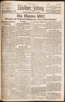 K&ouml;sliner Zeitung [1919-04] Nr. 93