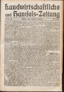Landwirtschaftliche und Handels - Zeitung Nr. 42/1911