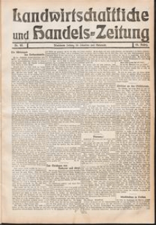 Landwirtschaftliche und Handels-Zeitung Nr. 45/1911