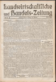 Landwirtschaftliche und Handels-Zeitung Nr. 47/1911