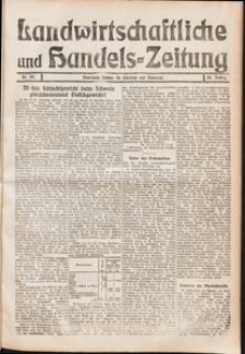 Landwirtschaftliche und Handels-Zeitung Nr. 50/1911