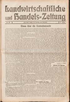 Landwirtschaftliche und Handels-Zeitung Nr. 52/1911