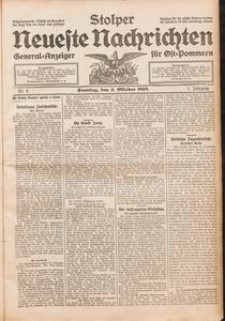 Stolper Neueste Nachrichten Nr. 8/1909