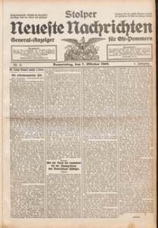 Stolper Neueste Nachrichten Nr. 11/1909