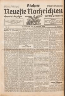 Stolper Neueste Nachrichten Nr. 13/1909
