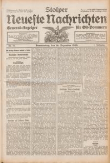 Stolper Neueste Nachrichten Nr. 70/1909