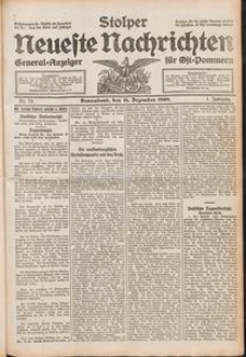 Stolper Neueste Nachrichten Nr. 72/1909