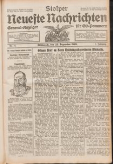 Stolper Neueste Nachrichten Nr. 75/1909
