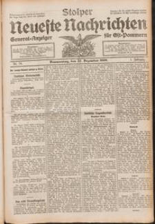 Stolper Neueste Nachrichten Nr. 76/1909