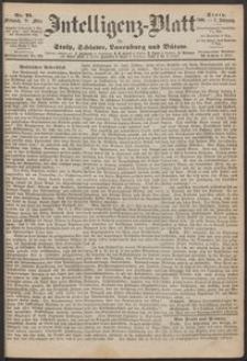 Intelligenz-Blatt f&uuml;r Stolp, Schlawe, Lauenburg und B&uuml;tow. Nr 21/1868 r.