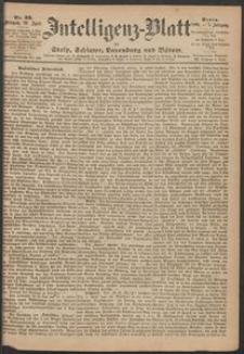 Intelligenz-Blatt für Stolp, Schlawe, Lauenburg und Bütow. Nr 33/1868 r.