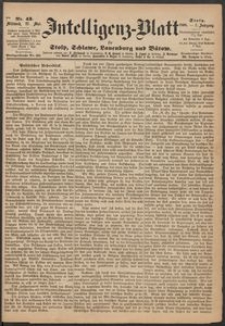 Intelligenz-Blatt für Stolp, Schlawe, Lauenburg und Bütow. Nr 43/1868 r.