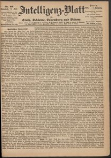 Intelligenz-Blatt f&uuml;r Stolp, Schlawe, Lauenburg und B&uuml;tow. Nr 46/1868 r.