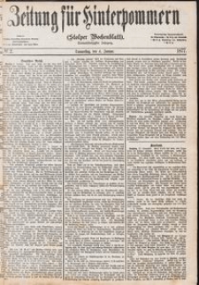 Zeitung f&uuml;r Hinterpommern (Stolper Wochenblatt) Nr. 2/1877
