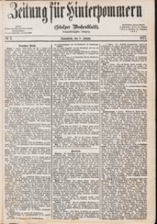 Zeitung für Hinterpommern (Stolper Wochenblatt) Nr. 3/1877