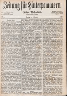 Zeitung für Hinterpommern (Stolper Wochenblatt) Nr. 4/1877
