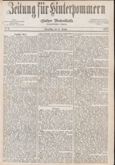 Zeitung f&uuml;r Hinterpommern (Stolper Wochenblatt) Nr. 6/1877