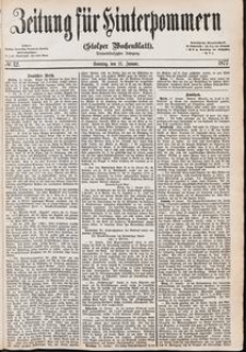 Zeitung f&uuml;r Hinterpommern (Stolper Wochenblatt) Nr. 12/1877