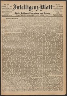 Intelligenz-Blatt f&uuml;r Stolp, Schlawe, Lauenburg und B&uuml;tow. Nr 55/1868 r.