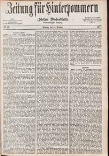 Zeitung f&uuml;r Hinterpommern (Stolper Wochenblatt) Nr. 28/1877