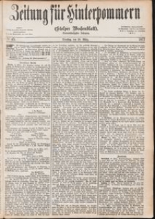 Zeitung f&uuml;r Hinterpommern (Stolper Wochenblatt) Nr. 45/1877