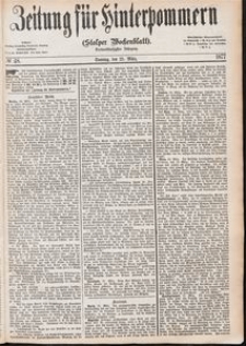 Zeitung f&uuml;r Hinterpommern (Stolper Wochenblatt) Nr. 48/1877