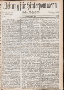 Zeitung f&uuml;r Hinterpommern (Stolper Wochenblatt) Nr. 53/1877